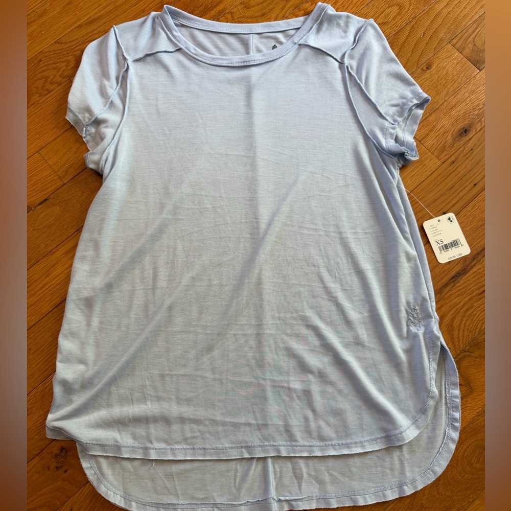 FP Movement by Free People Light Blue Short Sleeve Tee
